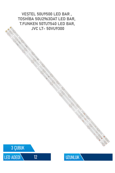 Vestel 50U9500 Tv Led Bar 3 Parca 50 inc