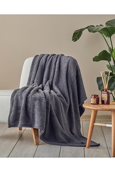 English Home Cozy Wellsoft TV Battaniye 120x170 cm Antrasit