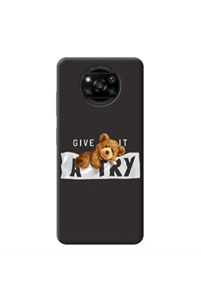 Other Xiaomi Poco X3 /X3 Pro Give me Black Colored Silicone TPU Θήκη