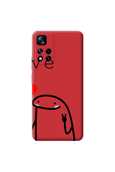 Other Xiaomi Redmi Note 11 Pro 5G Love 2 Red Colored Silicone TPU Θήκη