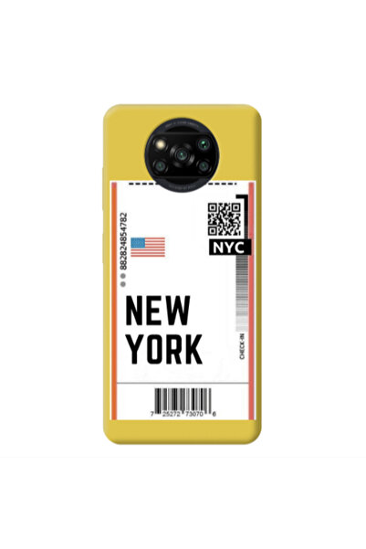 Other Xiaomi Poco X3 /X3 Pro New York NYC Yellow Colored Silicone TPU Θήκη