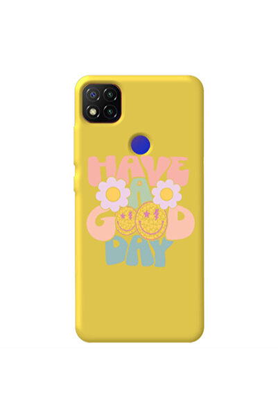 Other Xiaomi Redmi 9c Have A Good day Yellow Colored Silicone TPU Θήκη