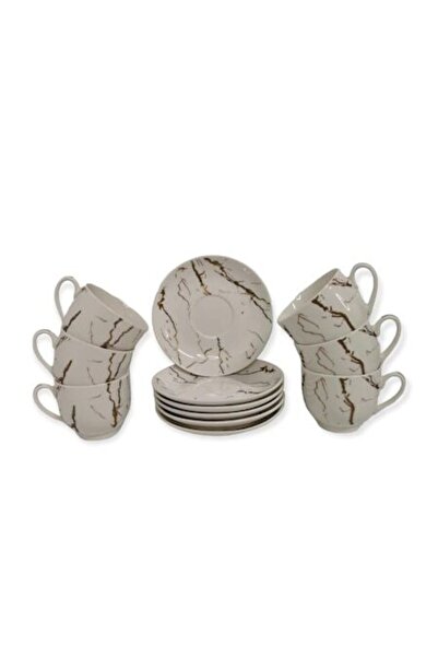 Eom Set de 6 cești cu farfurioare 180 ml colecția de lux Malooki 4414