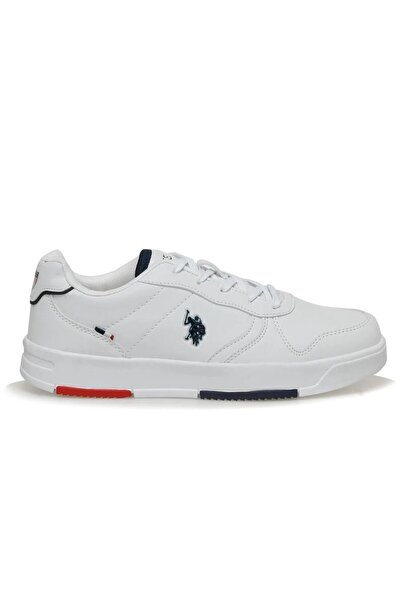U.S. Polo Assn. حذاء رياضي كاجوال للرجال من 3M ANDREI 3FX باللون الأبيض