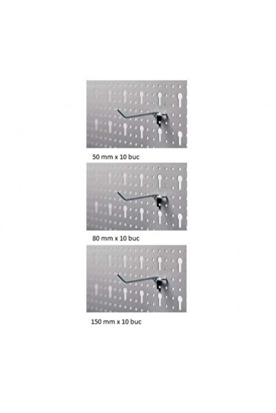 Unior SU 3 Set de 30 cârlige metalice, 50 mm, 80 mm, 150 mm