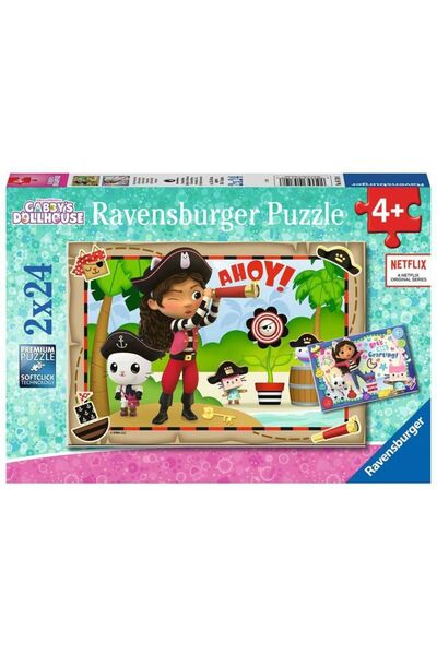 RAVENSBURGER Παζλ 2x12 Κουκλόσπιτο της Γκάμπι (05710)