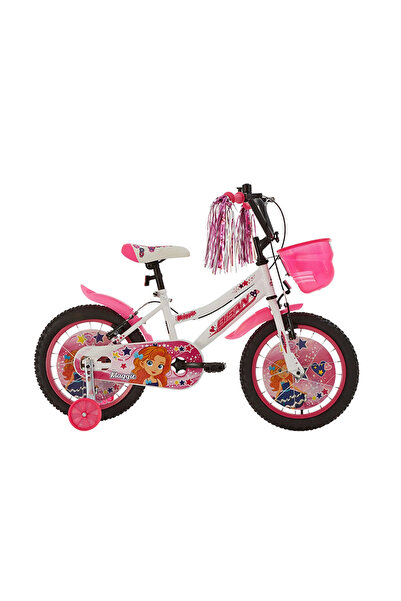 Bisan MAGGIE KIZ ÇOCUK BİSİKLETİ 26CM V 16 JANT BEYAZ PEMBE