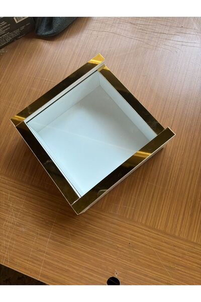 BayMob 20x20x6 Cm Beyaz Derin Anı Çerçevesi-Derinlikli Anı Çerçevesi Gül Kutusu!