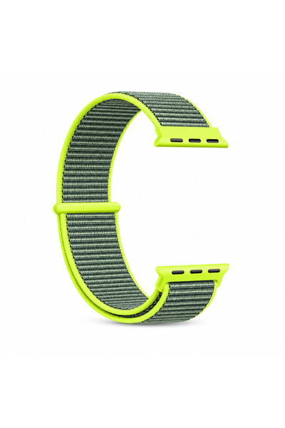 HYPERSOFT Apple Watch 3-4-5-6-7-8-9-10-Se Tüm Serilerle Uyumlu Bez Kumaş Spor...
