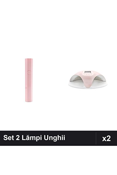 NAİLS Set 2 Lămpi UV/LED Profesionale 48W+3W pentru Uscare Unghii Gel Manichiură