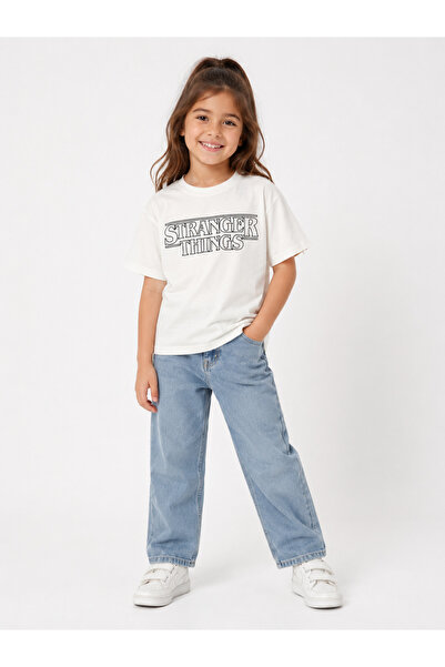Uğur bebe 100% βαμβάκι Stranger Things με στάμπα Unisex παιδικό μπλουζάκι εκρ...