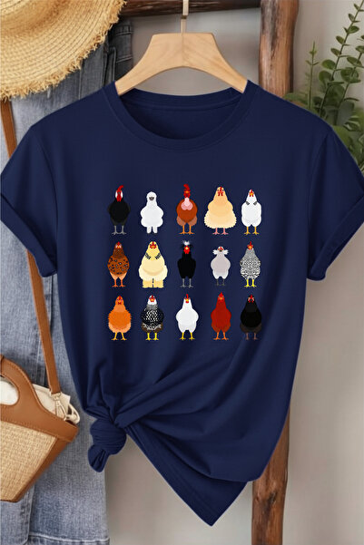l'eivor Tricou de damă cu imprimeu Cocoș și Pui