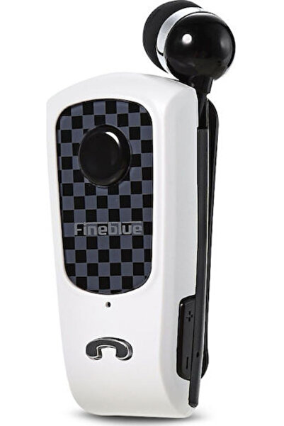 Fineblue F Plus Ενδοωτικό Ακουστικό Bluetooth Handsfree Πέτου Λευκό