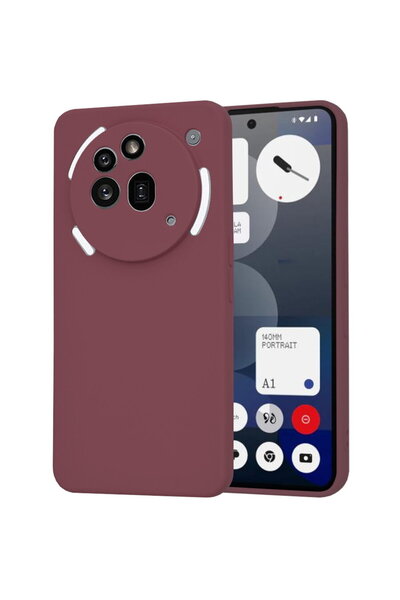 Techsuit Husă pentru Nothing Phone (3a) Pro - SoftFlex - Roșu Prună