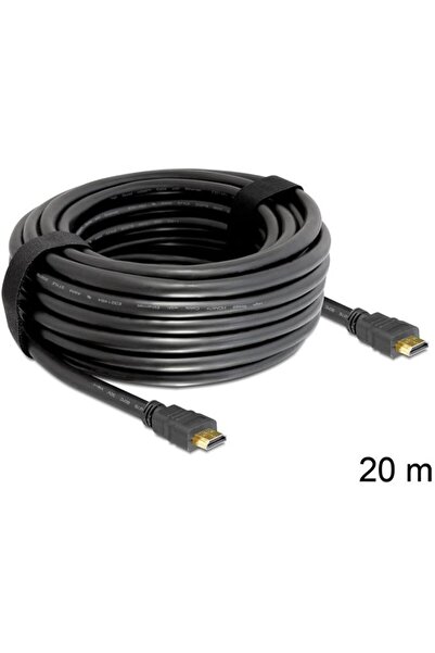 DELOCK Cablu HDMI de mare viteză cu Ethernet - HDMI A tată > HDMI A tată 20 m