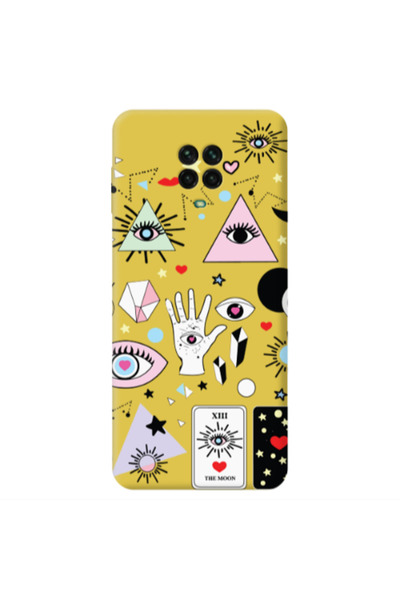 Other Xiaomi Redmi Note 9 Pro Pyramid eyes Yellow Colored Silicone TPU Θήκη