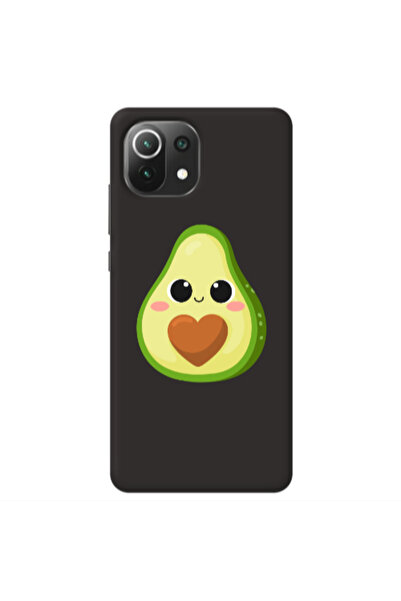Other Xiaomi Mi 11 Lite Baby avocado Black Colored Silicone TPU Θήκη
