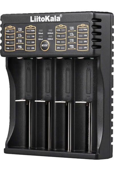 liitokala LII-402 Φορτιστής USB 4 Μπαταριών Li-ion/Ni-Cd/Ni-MH Μεγέθους AA/AA...