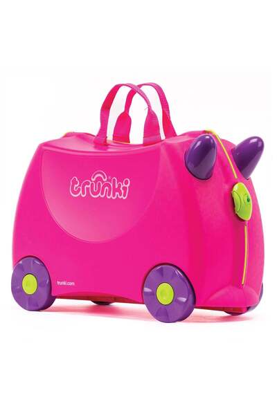 Trunki Ride-On Suitcase for Kids | Pink Trixie, Ideal Gift Age 3