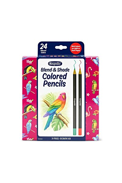 Crayola 24 قلم تلوين ملون من مجموعة بليند آند شيد