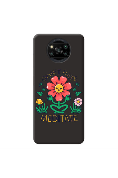 Other Xiaomi Poco X3 /X3 Pro Meditate Black Colored Silicone TPU Θήκη
