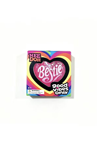 Needoh Teenie Sparkle Hearts Stress Relief Toy - Sparkling Soft Squishy Heart...