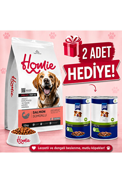 Homie SOMONLU YETİŞKİN KÖPEK MAMASI 12 KG