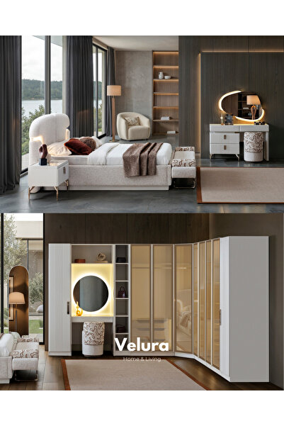 Velura Home & Living Felix 9 Kapaklı Yatak Odası Takımı & Giyinme Odası