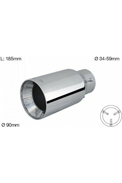 Simoni Racing Exhaust Muffler Universal Diameter 34-59mm Code: SRTRX/89