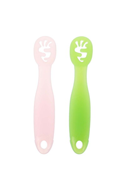 Arabest 2-Piece Baby Spoon Set,Silicone Utensils,Ergonomically Designed,Soft ...