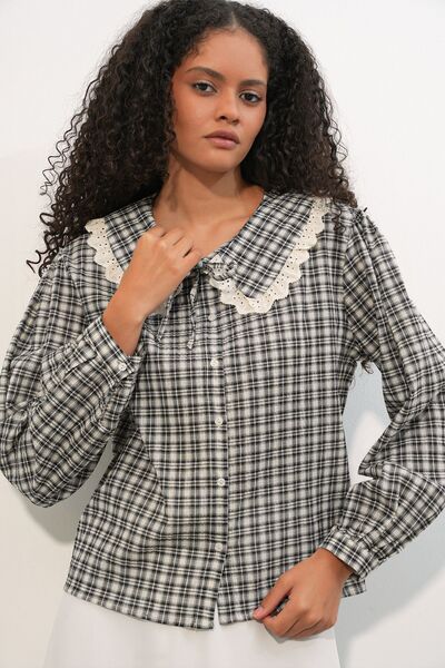 Hiccup Bdart Women's Plaid Viscose Poplin Shirt