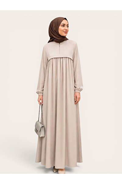 Mercan Hijab Medina Silk Dress with Zipper
