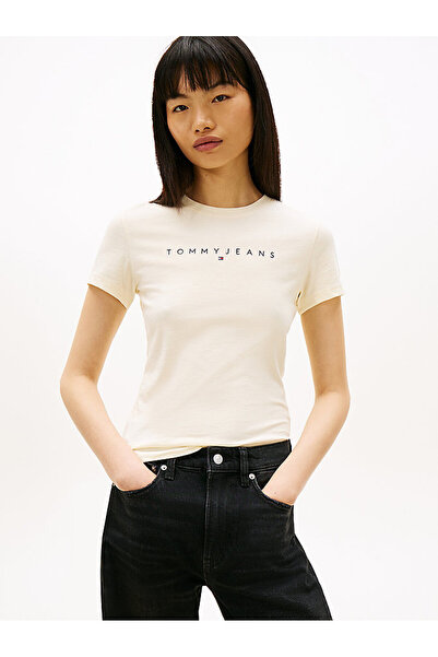 Tommy Hilfiger Kadın TJW Slim Fit Linear T-shirt
