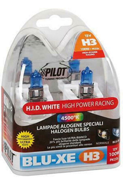 Lampa Λάμπες Αυτοκινήτου Blu-xe H3 Αλογόνου 4150K Λευκό 12V 100W 2 τεμάχια