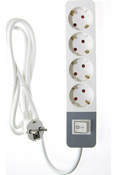 OSIO Πολύπριζο 4 θέσεων με διακόπτη και καλώδιο 1,5μ. Κωδικός: OPS-2004