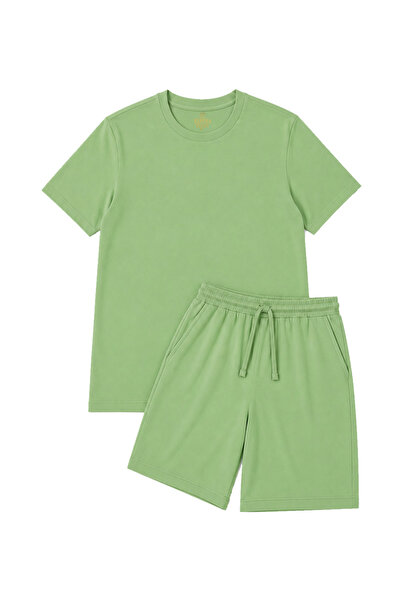 Espina Premium Regular %100 Cotton Basic Shorts Set