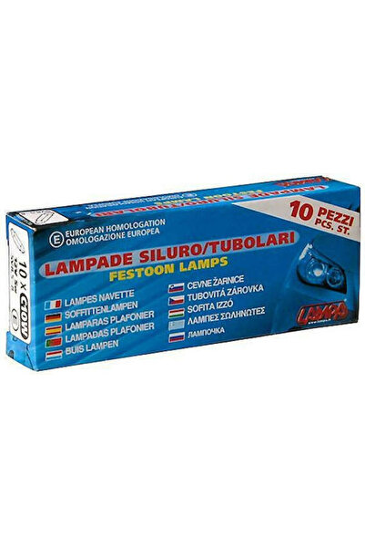 Lampa Λάμπες Αυτοκινήτου Τύπου Festoon C10W 12V 10W 10 τεμάχια