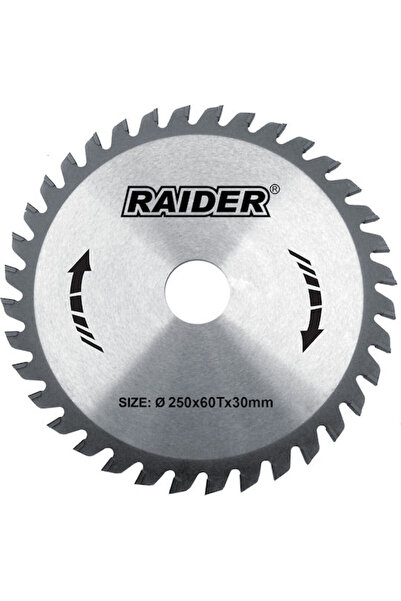 Raider Δίσκος κοπής ξύλου, διάμετρος 250mm, με 60 δόντια, 1 τεμάχιο