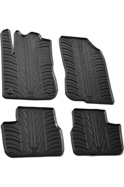 Lampa Set of Front and Rear Mats 4pcs Tray Type for Peugeot 208 Black Code: L...