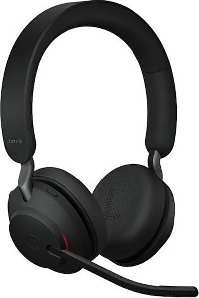 Jabra Ακουστικά VOIP Evolve2 65 Link380c MS Στερεοφωνικά με Βάση Γραφείου Μαύ...