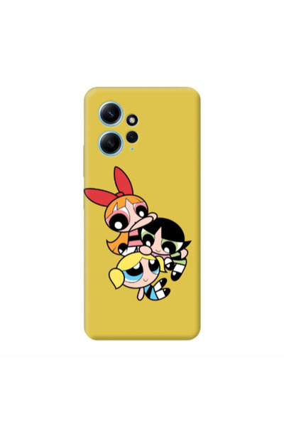 Other Xiaomi Redmi Note 12 4G Powerpuff Yellow Colored Silicone TPU Θήκη