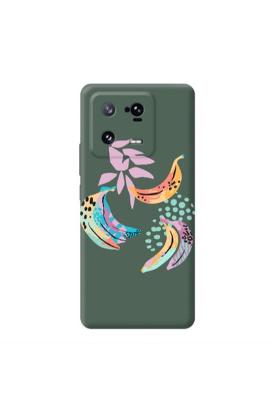 Other Xiaomi 13 Pro Banana Dark Green Colored Silicone TPU Θήκη