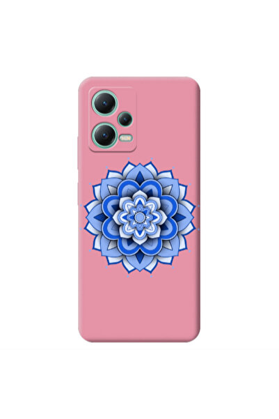 Other Xiaomi Redmi Note 12 Pro 5G Manadala D9 Pink Colored Silicone TPU Θήκη