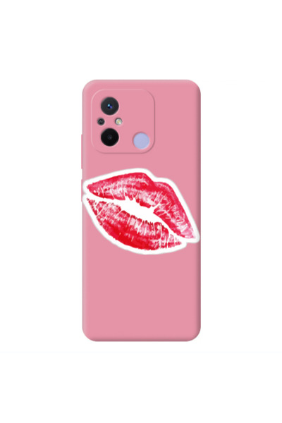 Other Xiaomi Redmi 12C Faint Kiss Pink Colored Silicone TPU Θήκη
