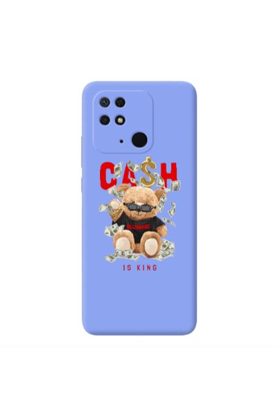 Other Xiaomi Redmi 10C Cash is king Light Purple Colored Silicone TPU Θήκη