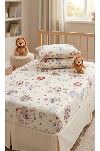 erca home Baby Elastic Sheet and Pillowcase (70 X 140 Elastic Sheet, 35X45 Pi...