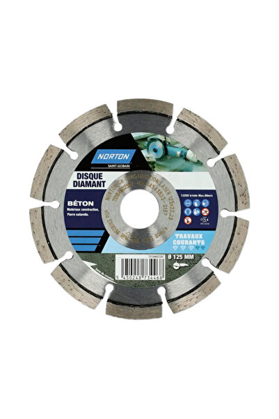OEM Disc diamantat pentru beton Norton Ø125x22,23mm