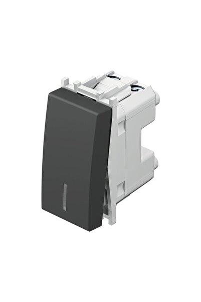 OEM TEM simple switch with LED socket, black