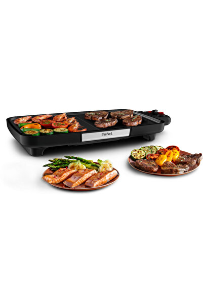 TEFAL Gratar electric Plancha Booster CB641810, Power Boost, termostat 5 nive...