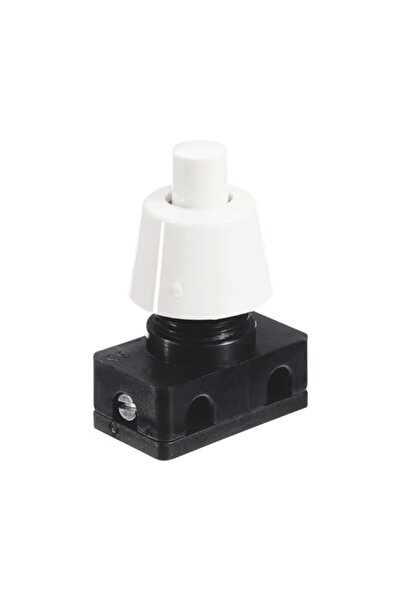 OEM Întrerupător cu buton Electroplast 2A culoare albă, filet M10
